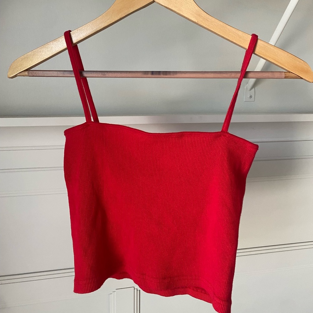 Brandy melville faye tank in red